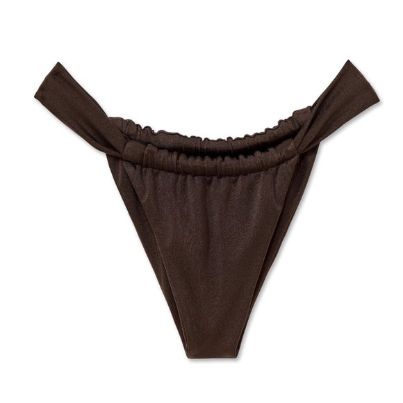 Inamorata Luciana Swim Bikini Bottom Seppia Dark Brown NWT XS - Picture 1 of 3